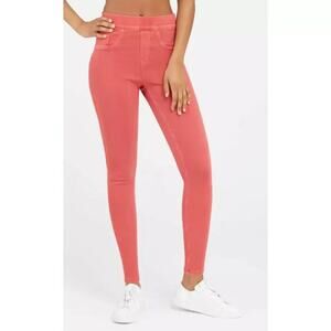 Spanx NWOT Women 20018High Waisted Ankle Jean-ish Leggings Nantucket (213) Red S
